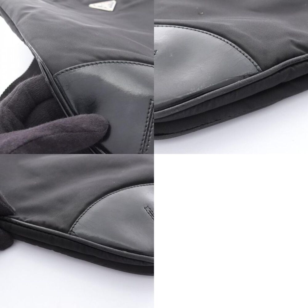 Prada Nylon Leather Shoulder Bag - Picture 8 of 10